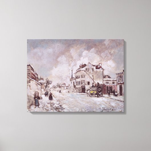 Uitzicht van Faubourg Saint-Jacques Canvas Afdruk (Voorkant)