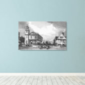 Uitzicht van Faversham, Kent, 1832 Canvas Afdruk (Insitu (Houten vloer))