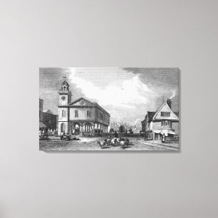 Uitzicht van Faversham, Kent, 1832 Canvas Afdruk
