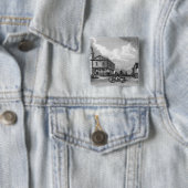 Uitzicht van Faversham, Kent, 1832 Vierkante Button 5,1 Cm (In situ)