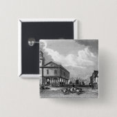 Uitzicht van Faversham, Kent, 1832 Vierkante Button 5,1 Cm (Voorkant /achterkant)