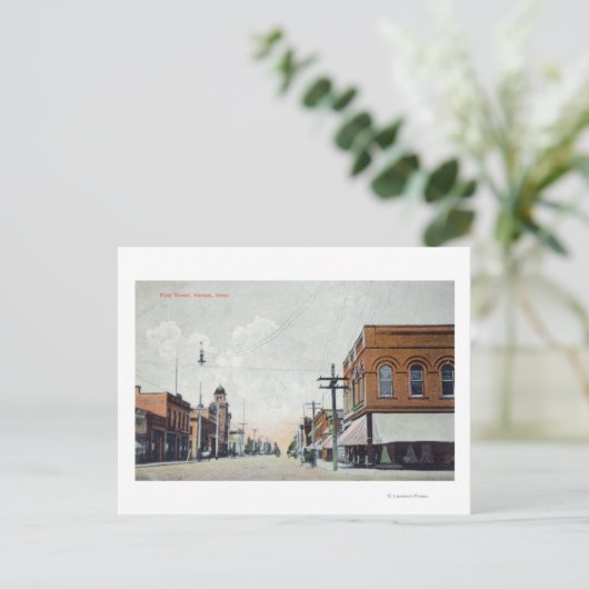 Uitzicht van First StreetNampa, ID Briefkaart (Staand voorkant)