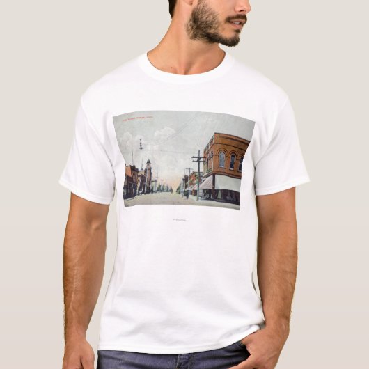 Uitzicht van First StreetNampa, ID T-shirt (Voorkant)