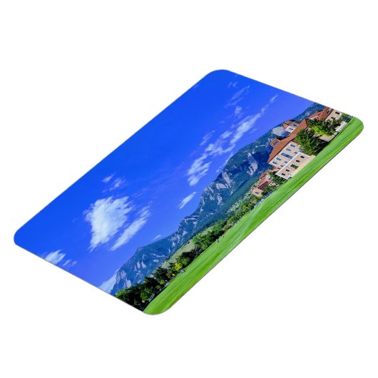 Uitzicht van Flatirons van CU Campus in Boulder, C Magneet (Linkerzijde)