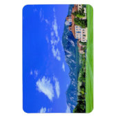 Uitzicht van Flatirons van CU Campus in Boulder, C Magneet (Verticaal)