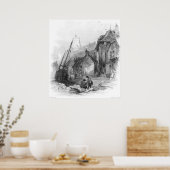 Uitzicht van Folkestone Poster (Keuken)