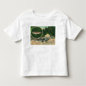 Uitzicht van forel Haven HatcheryGasquet, CA Kinder Shirts (Voorkant)