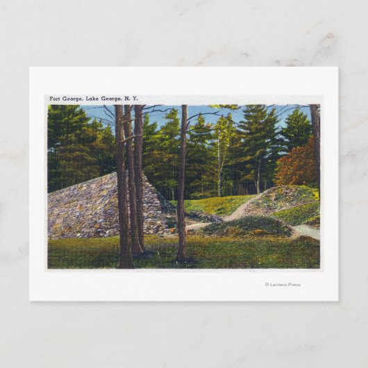 Uitzicht van Fort George Briefkaart (Voorkant)