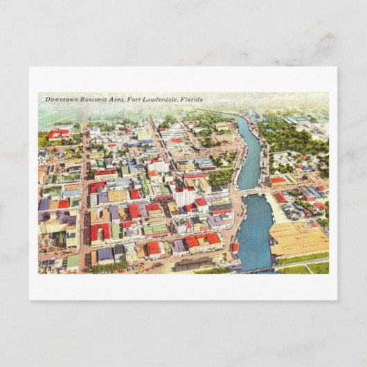 Uitzicht van Fort Lauderdale, Briefkaart (Voorkant)
