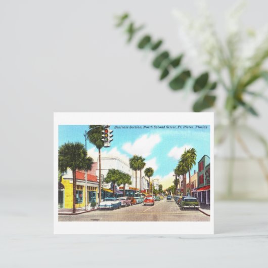  Uitzicht van Fort Pierce, Florida, Briefkaart (Staand voorkant)