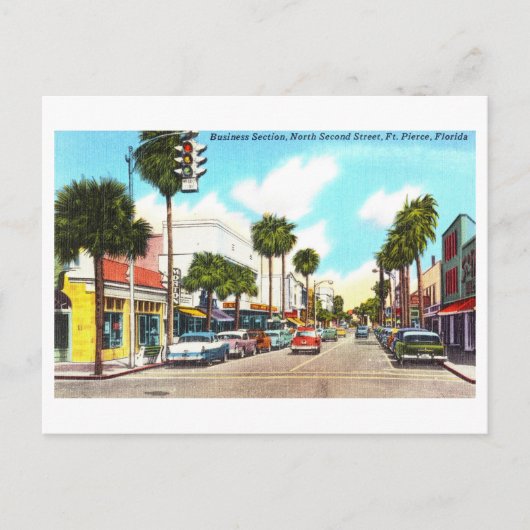  Uitzicht van Fort Pierce, Florida, Briefkaart (Voorkant)