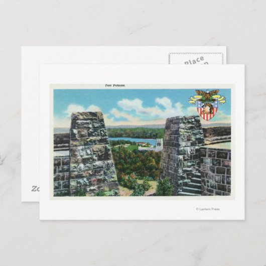 Uitzicht van Fort Putnam Briefkaart (Voorkant / Achterkant)