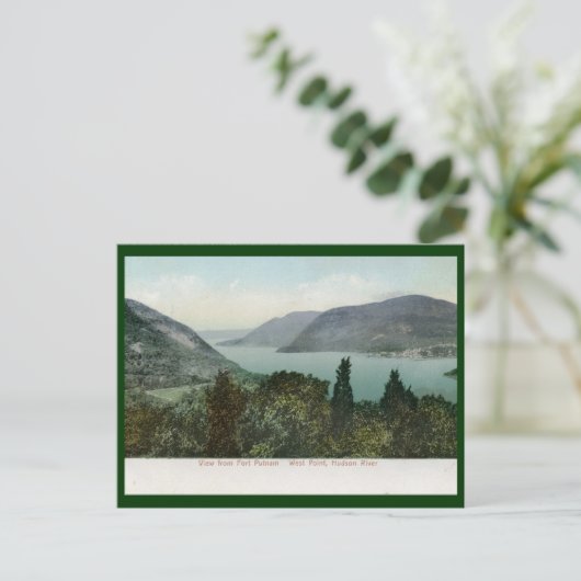 Uitzicht van Fort Putnam, Hudson River 1906  Briefkaart (Staand voorkant)