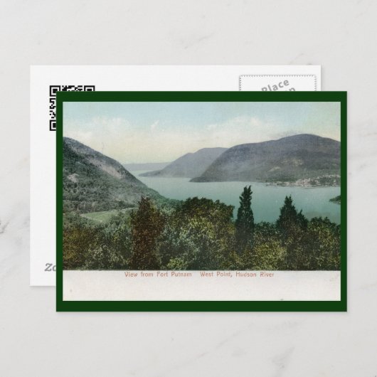 Uitzicht van Fort Putnam, Hudson River 1906  Briefkaart (Voorkant / Achterkant)