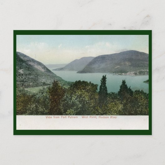 Uitzicht van Fort Putnam, Hudson River 1906  Briefkaart (Voorkant)