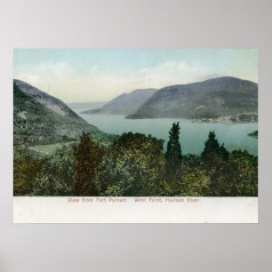 Uitzicht van Fort Putnam, Hudson River 1906  Poster