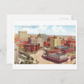  Uitzicht van Fort Worth, Texas, Skyline Briefkaart (Voorkant / Achterkant)