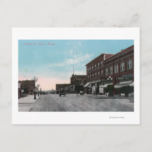 Uitzicht van Fourth Street Briefkaart