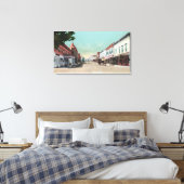 Uitzicht van Fourth Street San Rafael, CA Canvas Afdruk (Insitu (Slaapkamer))