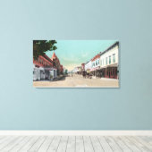 Uitzicht van Fourth Street San Rafael, CA Canvas Afdruk (Insitu (Houten vloer))