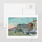 Uitzicht van Fourth StreetSanta Rosa, CA Briefkaart (Voorkant / Achterkant)