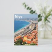 Uitzicht van Frans Riviera in Nice, Frankrijk Briefkaart (Staand voorkant)