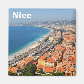 Uitzicht van Frans Riviera in Nice, Frankrijk Magneet (Voorkant)