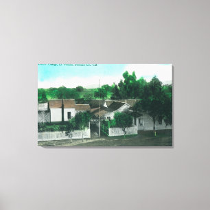 Uitzicht van Frans voor buitenkant Canvas Afdruk