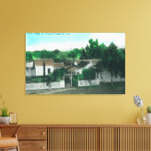 Uitzicht van Frans voor buitenkant Canvas Afdruk (Insitu (Woonkamer))