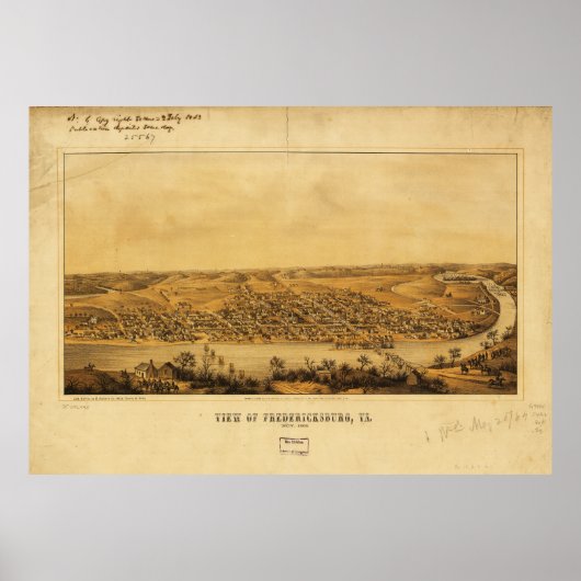 Uitzicht van Fredericksburg, Virginia (nov. 1862) Poster (Voorkant)