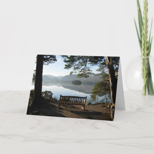 Uitzicht van Friar's Crag - Derwentwater Kaart (Voorkant)