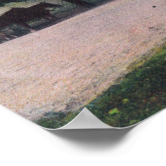 Uitzicht van Front Street 2 Poster (Hoek)