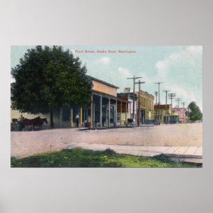 Uitzicht van Front Street 2 Poster