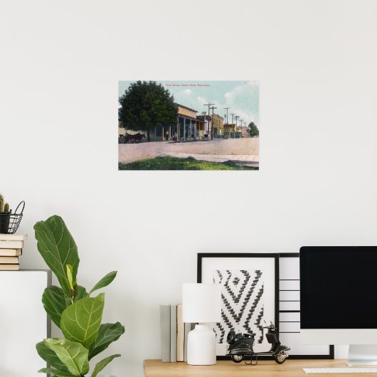 Uitzicht van Front Street 2 Poster (Thuiskantoor)