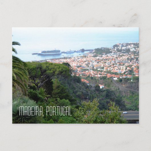 Uitzicht van Funchal Madeira Briefkaart (Voorkant)