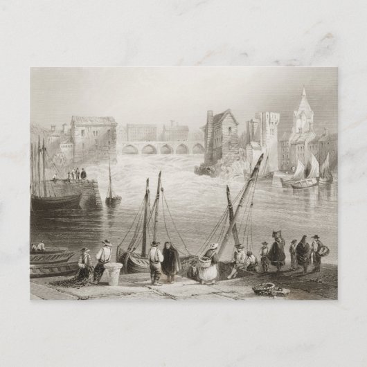 Uitzicht van Galway van de Claddagh Briefkaart (Voorkant)