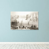 Uitzicht van Galway van de Claddagh Canvas Afdruk (Insitu (Houten vloer))