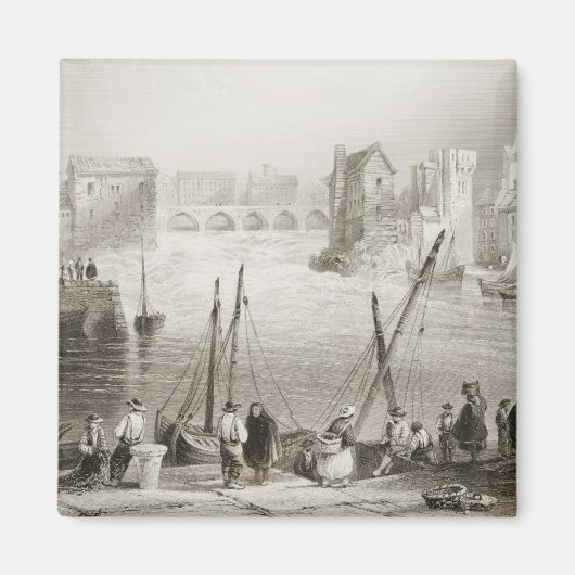 Uitzicht van Galway van de Claddagh Magneet (Voorkant)