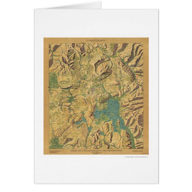 Uitzicht van geelsteen WY MT ID 1915 (Voorkant)