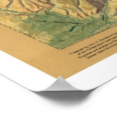 Uitzicht van geelsteen WY MT ID 1915 Poster (Hoek)