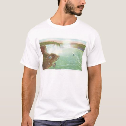 Uitzicht van gehele Niagara-Herfsten T-shirt (Voorkant)