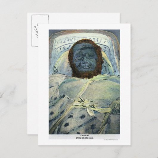 Uitzicht van General Ossipumphnoferu Mummy Briefkaart (Voorkant / Achterkant)