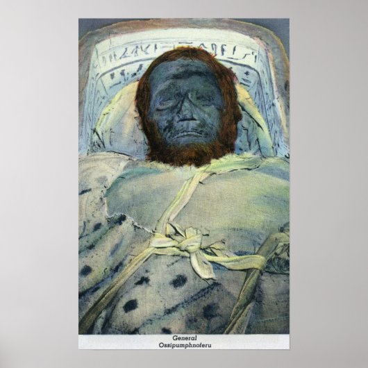 Uitzicht van General Ossipumphnoferu Mummy Poster (Voorkant)