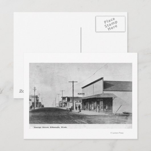 Uitzicht van George Street Briefkaart (Voorkant / Achterkant)