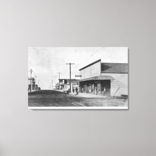 Uitzicht van George Street Canvas Afdruk