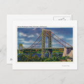 Uitzicht van George Washington Bridge Briefkaart (Voorkant / Achterkant)