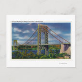 Uitzicht van George Washington Bridge Briefkaart (Voorkant)
