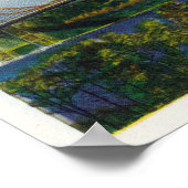 Uitzicht van George Washington Bridge Poster (Hoek)