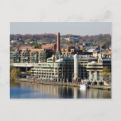 Uitzicht van Georgetown en Waterfront-Washington D Briefkaart (Voorkant)