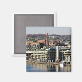 Uitzicht van Georgetown en Waterfront-Washington D Magneet (Voorkant / Achterkant)